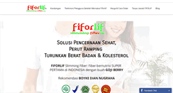 Desktop Screenshot of fiforlifslimmingfiber.com