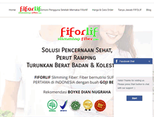 Tablet Screenshot of fiforlifslimmingfiber.com